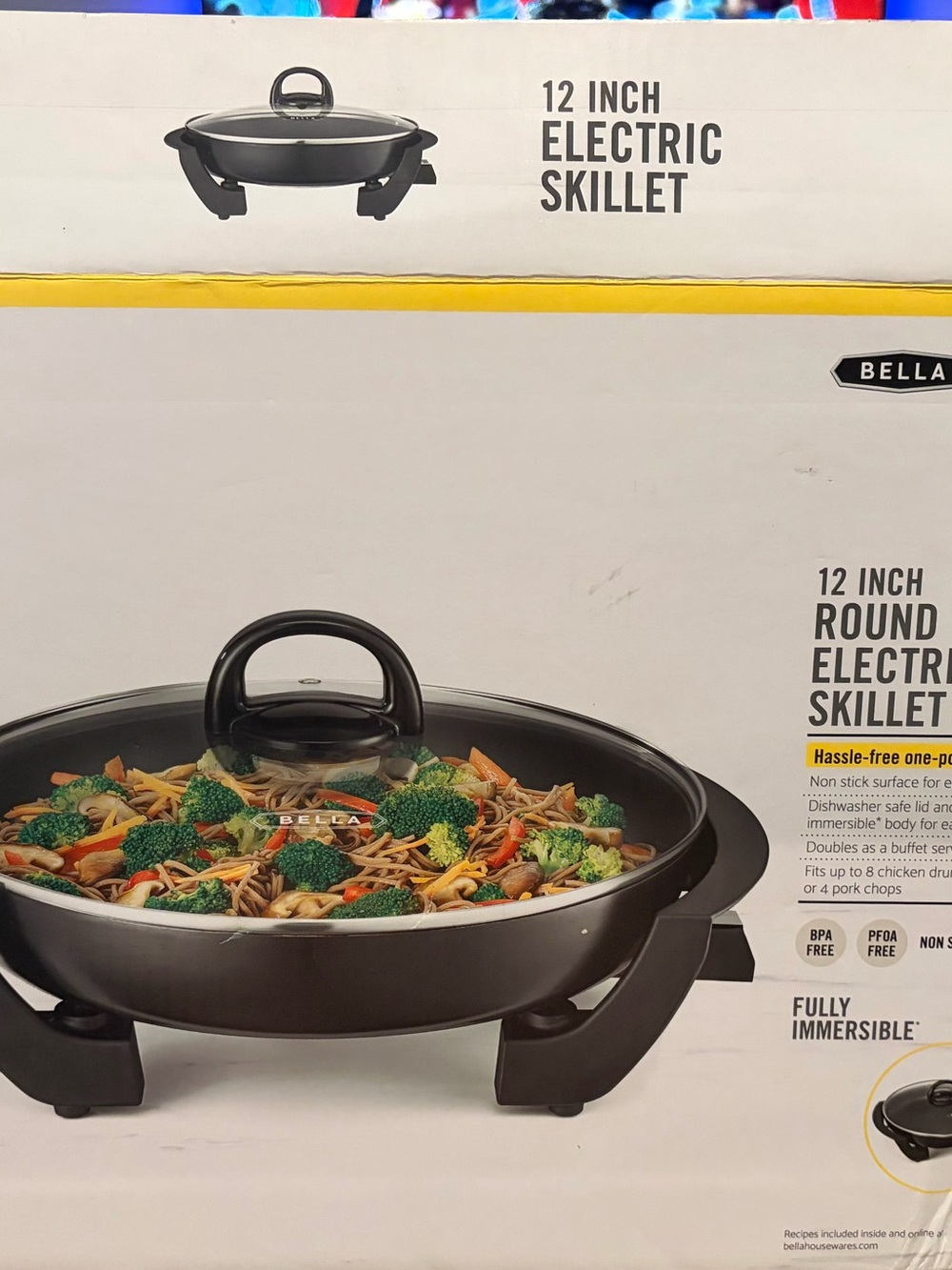 Great for college students who are Dorming Black 12-Inch Electric Skillet with